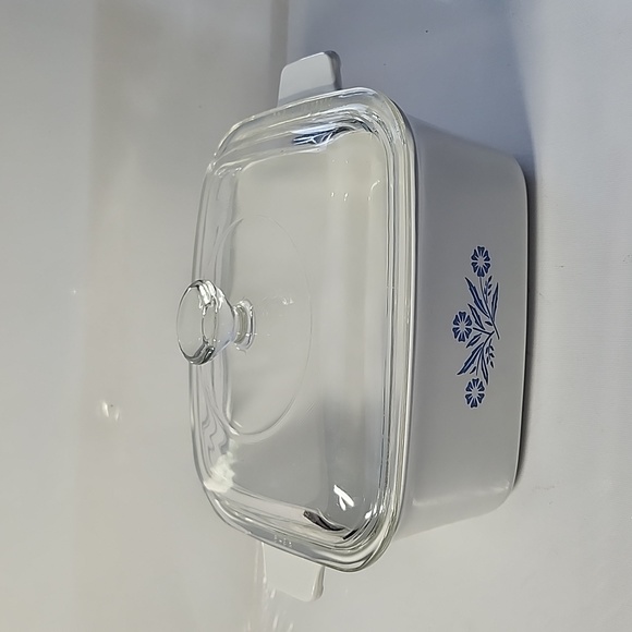 #1)Vintage corningware blue cornflower p-4-BRectangle Casserole dish w/ pyr… - Picture 5 of 6